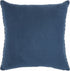Blue Chunky Braid Throw Pillow